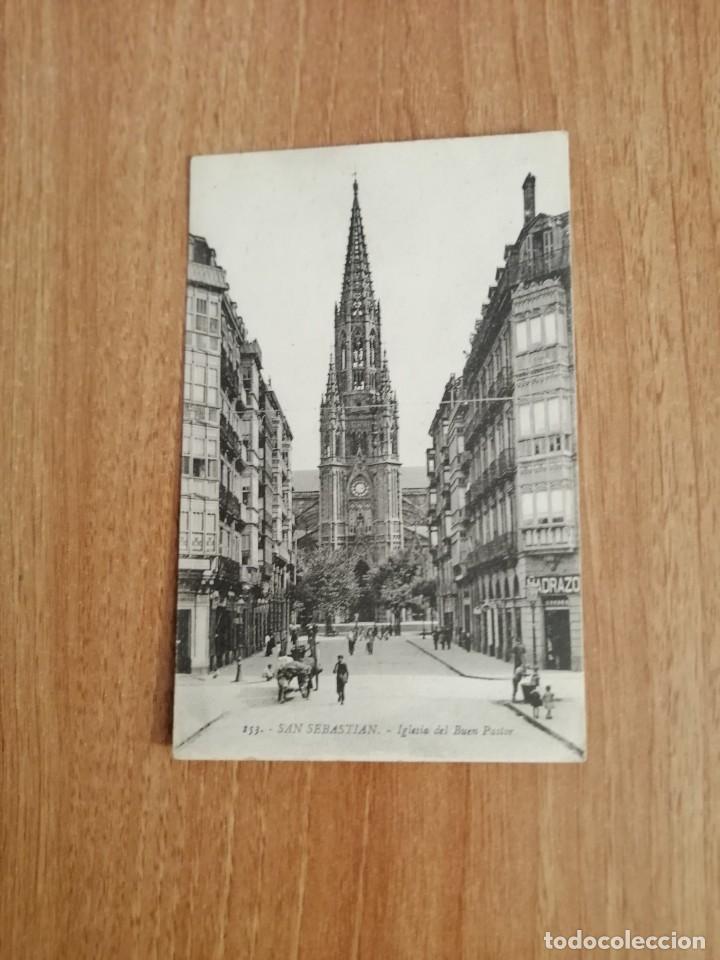 Postais: POSTAL SAN SEBASTIAN IGLESIA DEL BUEN PASTOR SIN CIRCULAR