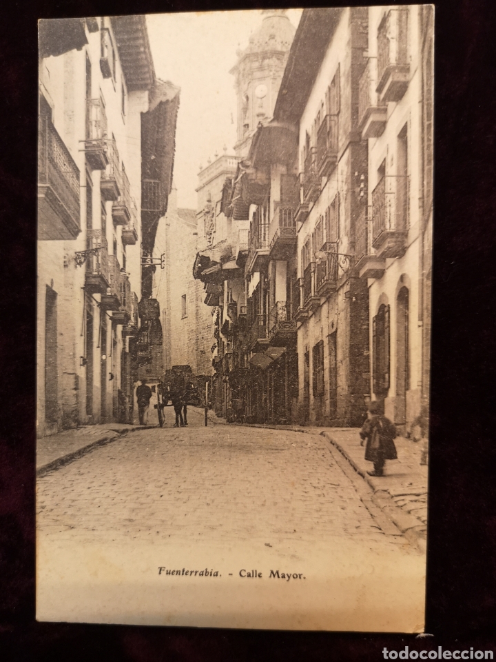 Postcards: POSTAL ANTIGUA - FUENTERRABIA - CALLE MAYOR