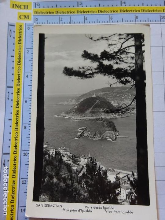 Cartoline: POSTAL DE GUIP&Uacute;ZCOA. A&Ntilde;OS 30 50. SAN SEBASTIAN. VISTA DESDE IGUELDO MANIPEL. 2792