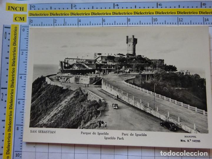 Cartoline: POSTAL DE GUIP&Uacute;ZCOA. A&Ntilde;OS 30 50. SAN SEBASTIAN. PARQUE DE IGUELDO. MANIPEL . 2811