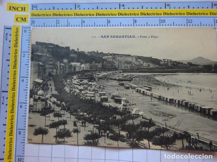Postcards: POSTAL DE GUIP&Uacute;ZCOA. A&Ntilde;OS 10 30. SAN SEBASTIAN. PASEO Y PLAYA 135 GALARZA. 2828