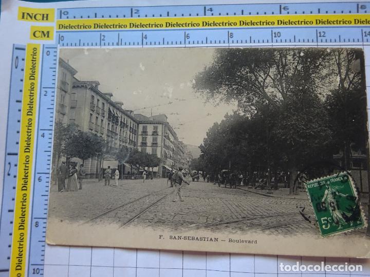 Postcards: POSTAL DE GUIP&Uacute;ZCOA. A&Ntilde;OS 10 30. SAN SEBASTIAN. BOULEVARD. 2843