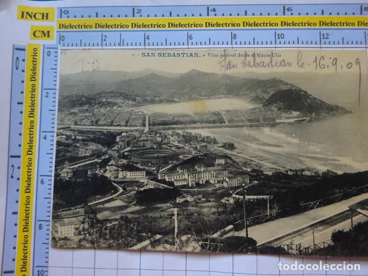 Postcards: POSTAL DE GUIP&Uacute;ZCOA. A&Ntilde;OS 10 30. SAN SEBASTIAN VISTA GENERAL DESDE EL MONTE ULIA 1 GALARZA. 2856
