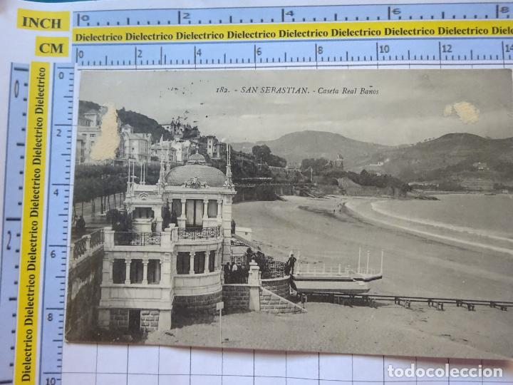 Postcards: POSTAL DE GUIP&Uacute;ZCOA. A&Ntilde;OS 10 30. SAN SEBASTIAN CASETA REAL DE BA&Ntilde;OS 182 GALARZA . 2870