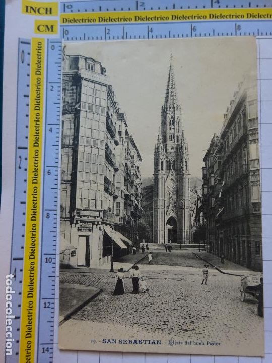 Postcards: POSTAL DE GUIP&Uacute;ZCOA. A&Ntilde;OS 10 30. SAN SEBASTIAN IGLESIA DEL BUEN PASTOR. 19 GALARZA. 2872