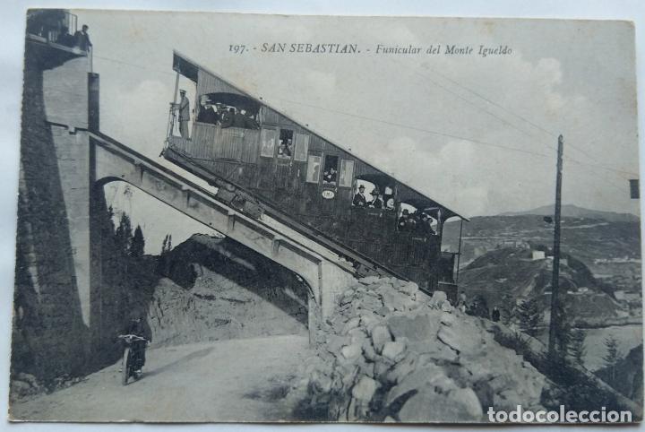 Postales: SAN SEBASTIAN FUNICULAR DEL MONTE IGUELDO - Foto 1