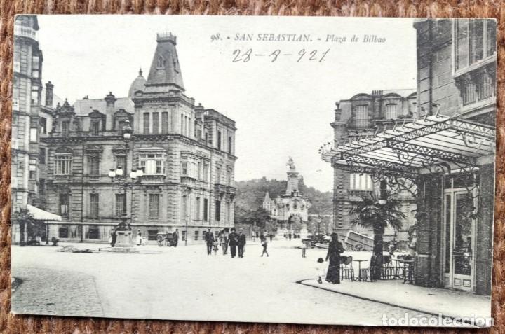 Postkarten: SAN SEBASTIAN - PLAZA DE BILBAO - EDITOR G. GALARZA