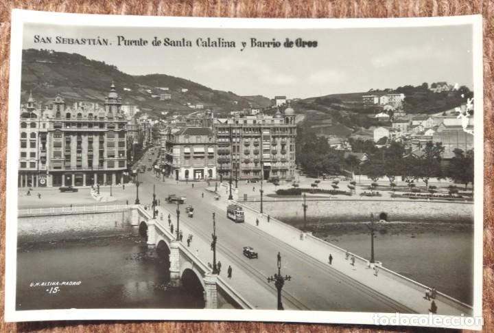 Postkarten: SAN SEBASTIAN - PUENTE DE SANTA CATALINA - G.H. ALSINA - MARGARA
