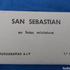 Postales: ALBUM SAN SEBASTIAN EN FOTOS MINIATURA. 12 FOTOGRAFIAS 6X9 1° SERIE. MANIPEL. Lote 284698958