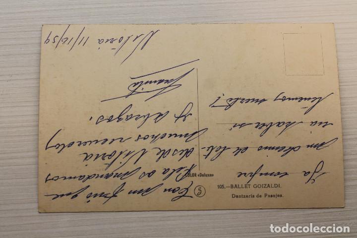 Postales: POSTAL BALLET GOIZALDI, DANTZARIS DE PASAJES - Foto 2
