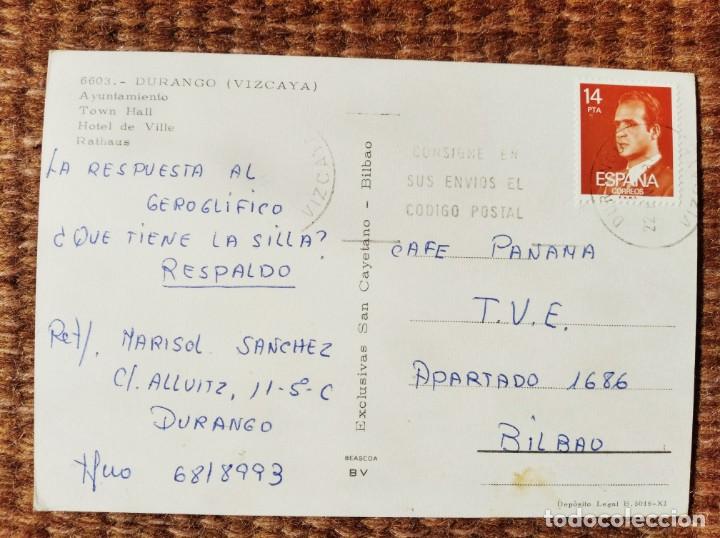 Postales: DURANGO - VIZCAYA - AYUNTAMIENTO - Foto 2