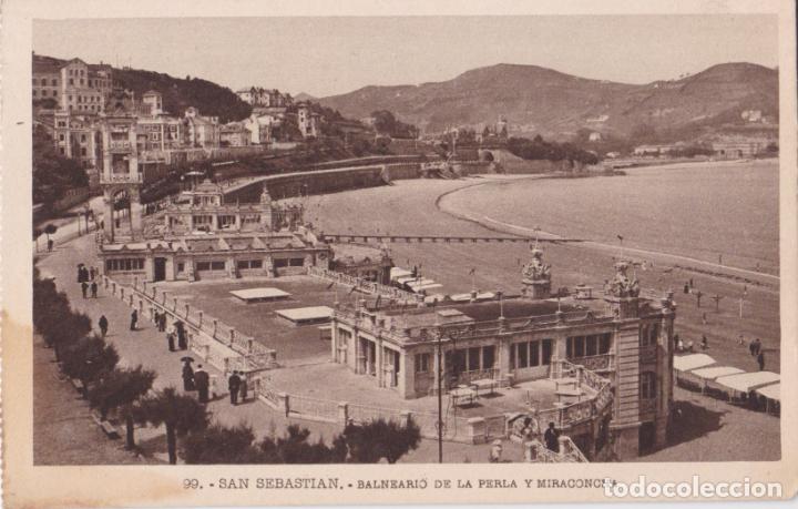 Postcards: SAN SEBASTIAN, BALNEARIO DE LA PERLA Y MIRACONCHA &ndash; EDICI&Oacute;N G.G.GALARZA N&ordm;99 &ndash; S/C
