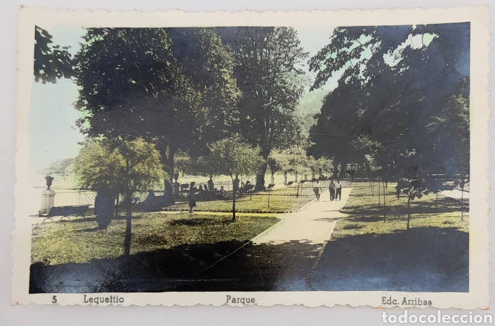 Postales: 5 - LEQUEITIO Parque. Edic. ARRIBAS. No circulada - Foto 1