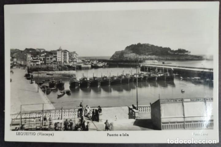 Postales: LEQUEITIO PUERTO E ISLA - Foto 1