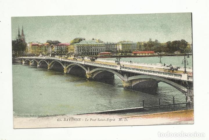 Cartes Postales: postal puente de bayona escrita 1931