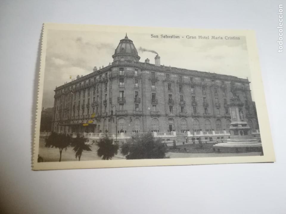Cartes Postales: TARJETA POSTAL. SAN SEBASTIAN, VIZCAYA. GRAN HOTEL MAR&Iacute;A CRISTINA. MAYOR HERMANOS