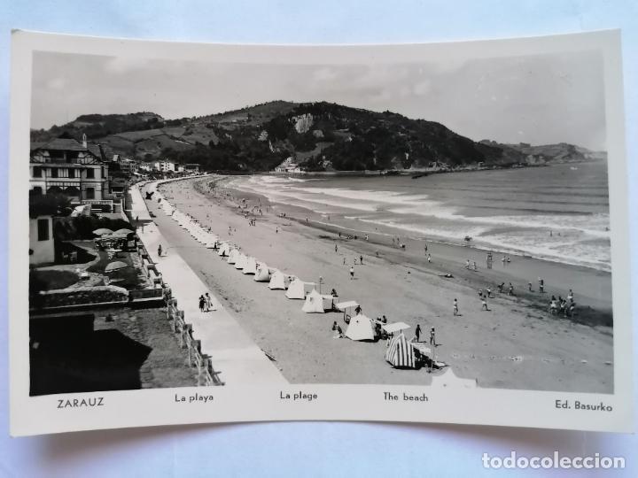 Postales: POSTAL ZARAUZ - LA PLAYA, ESCRITA - Foto 1