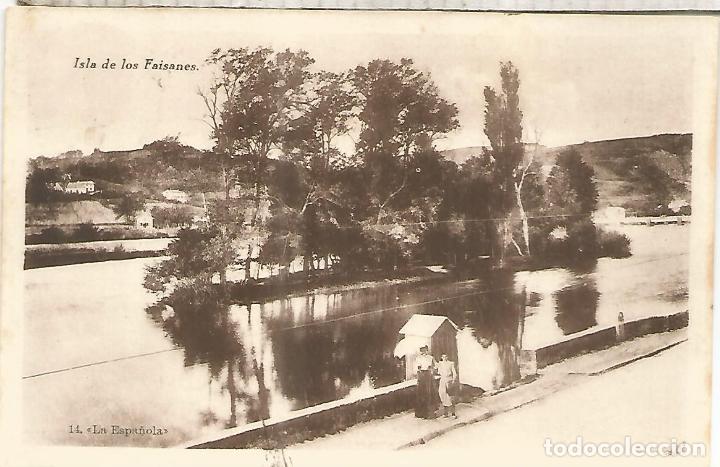 Postales: GUIPUZCOA IRUN ISLA DE LOS FAISANES ESCRITA