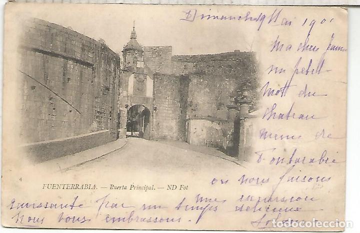 Cartes Postales: GUIPUZCOA FUENTERRABIA DORSO SIN DIVIDIR