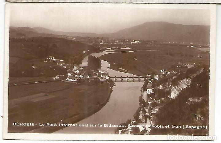 Cartes Postales: GUIPUZCOA IRUN Y BEHOBIA ESCRITA