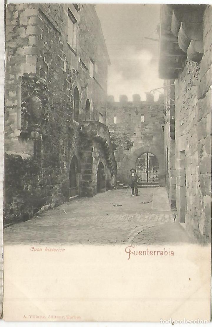 Postcards: GUIPUZCOA FUENTERRABIA DORSO SIN DIVIDIR