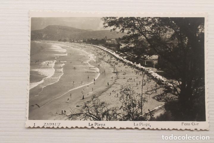 Postales: POSTAL ZARAUZ, LA PLAYA, FOTO GAR - Foto 1