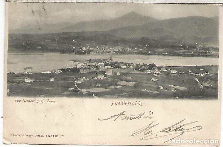 Postcards: GUIPUZCOA FUENTERRABIA DORSO SIN DIVIDIR