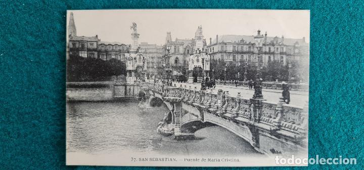 Postales: POSTAL SAN SEBASTIAN - PUENTE DE MARIA CRISTINA