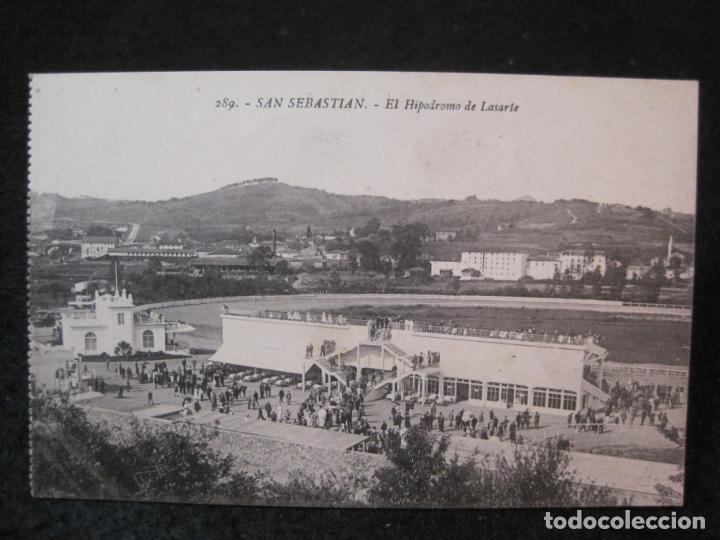 Postales: SAN SEBASTIAN-EL HIPODROMO DE LASARTE-POSTAL ANTIGUA-(86.654)