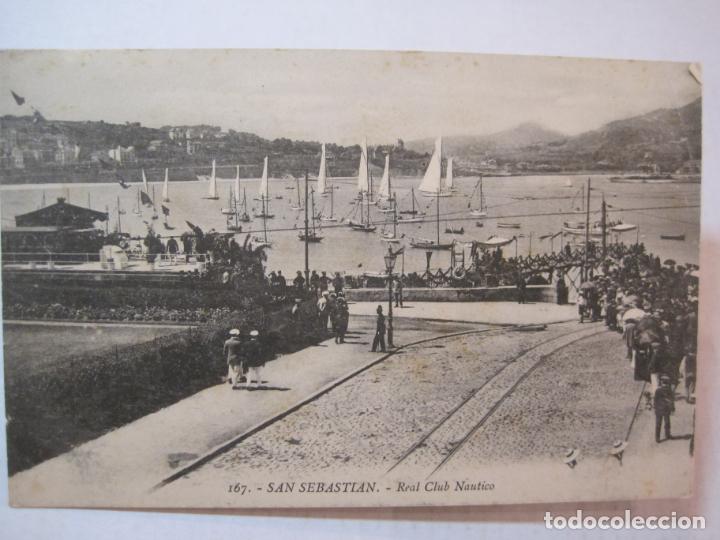 Postales: SAN SEBASTIAN-REAL CLUB NAUTICO-POSTAL ANTIGUA-(86.678)