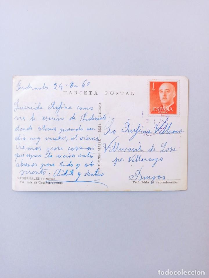 Postales: Original y antigua postal de Pedernales. Sukarrieta. Vizcaya. - Foto 2 - 304839253