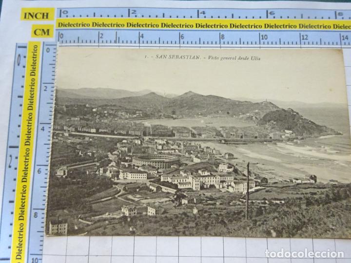 Postales: POSTAL DE GUIP&Uacute;ZCOA. A&Ntilde;OS 10 30. SAN SEBASTIAN. VISTA DESDE MONTE ULIA. CYM. 1829