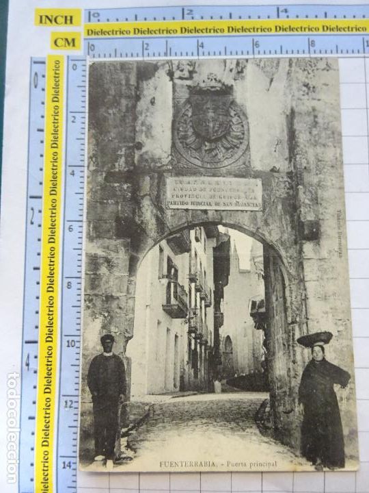 Postales: POSTAL DE GUIP&Uacute;ZCOA. A&Ntilde;OS 10 30. FUENTERRABIA PUERTA PRINCIPAL. 1836