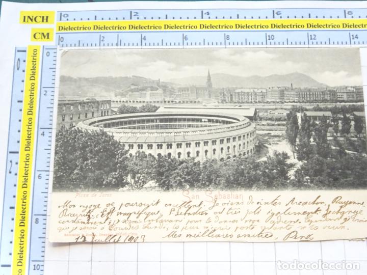 Postales: POSTAL DE GUIP&Uacute;ZCOA. SIGLO XIX - 1905. SAN SEBASTIAN. PLAZA DE TOROS 10546 ROMMLER . 1841