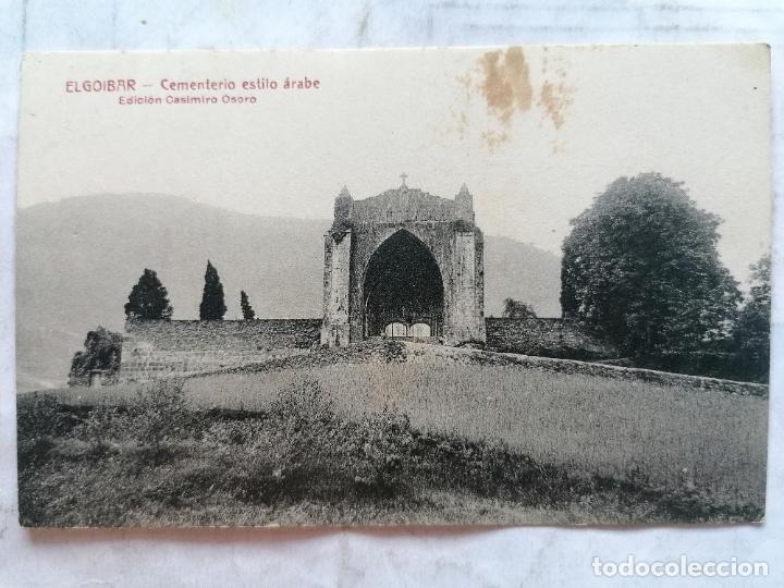 Postales: POSTAL ELGOIBAR - CEMENTERIO ESTILO ARABE, EDICION CASIMIRO OSORO, SIN CIRCULAR.