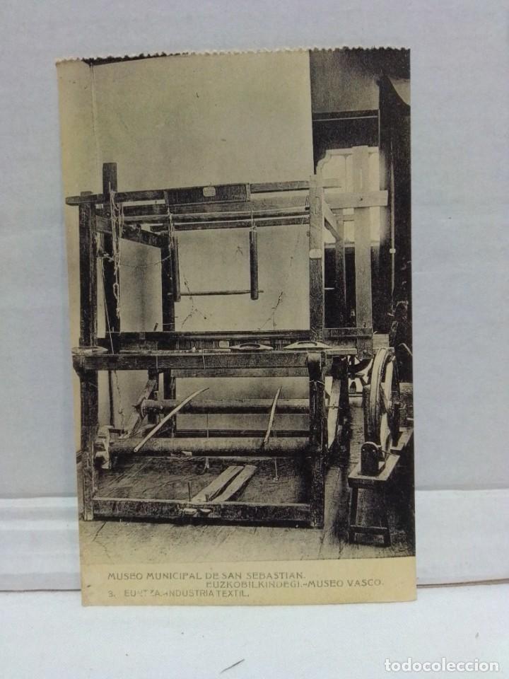 Postais: MUSEO MUNICIPAL DE SAN SEBASTI&Aacute;N.INDUSTRIA TEXTIL.FOT.HAUSER Y MENET.NO CIRCULADA.