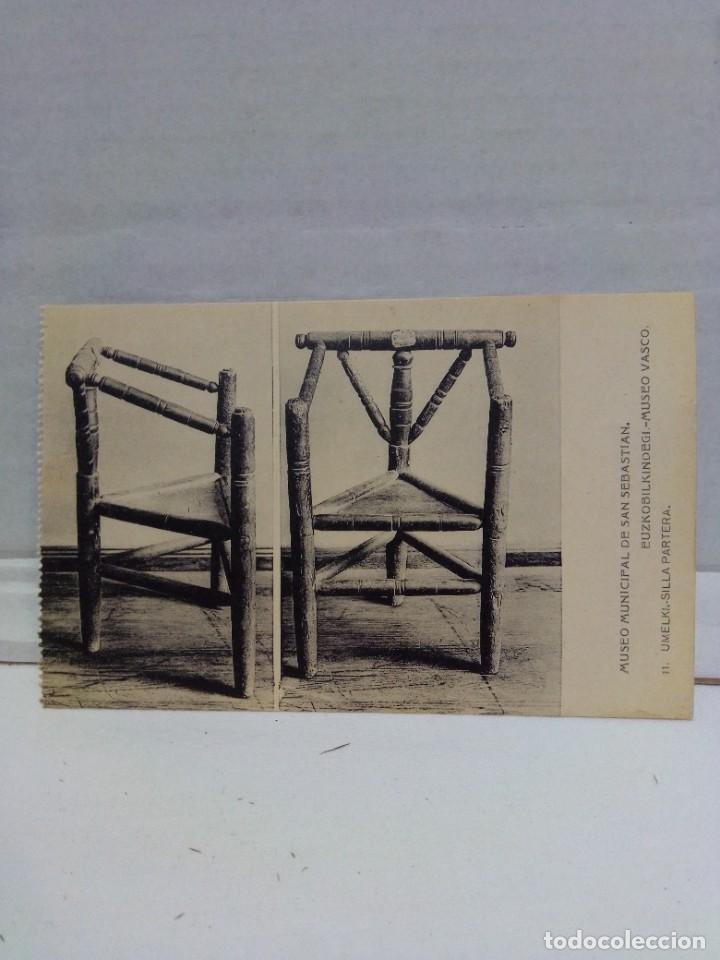 Postais: MUSEO MUNICIPAL DE SAN SEBASTI&Aacute;N.SILLA PARTERA.FOT.HAUSER Y MENET.NO CIRCULADA.