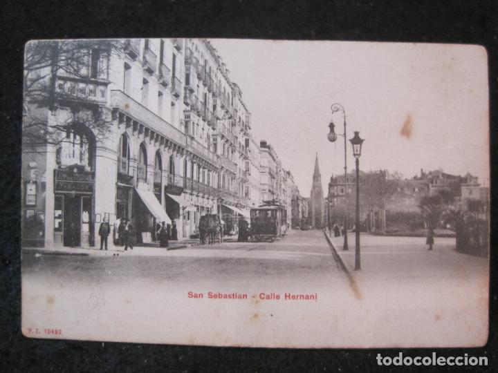 Postales: SAN SEBASTIAN-CALLE HERNANI-P.Z. 10452-POSTAL ANTIGUA-(87.945)