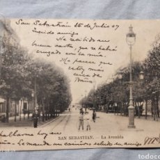 Postales: SAN SEBASTIÁN LA AVENIDA 1909