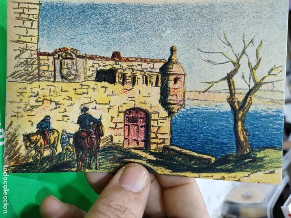 Postales: Postal Los M&aacute;s Bellos Rincones del Pa&iacute;s Vasco FUENTERRABIA El Castillo de San Telmo peque&ntilde;o agujero