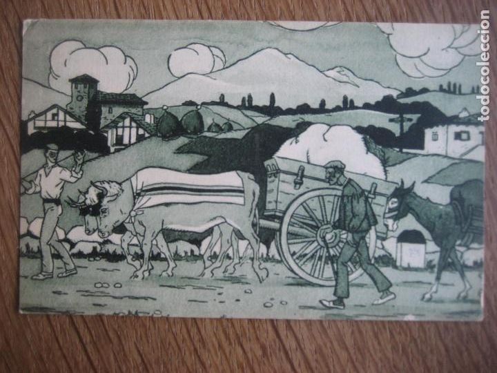 Postkarten: Pais Vasco. Au Pays Basque, Sur la Route . N&ordm; 245. Ed. M.D. Bordeaux. Sin circular