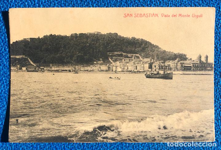 Postales: SAN SEBASTIAN - VISTA DEL MONTE URGULL - CIRCULADA PRINCIPIOS S. XX