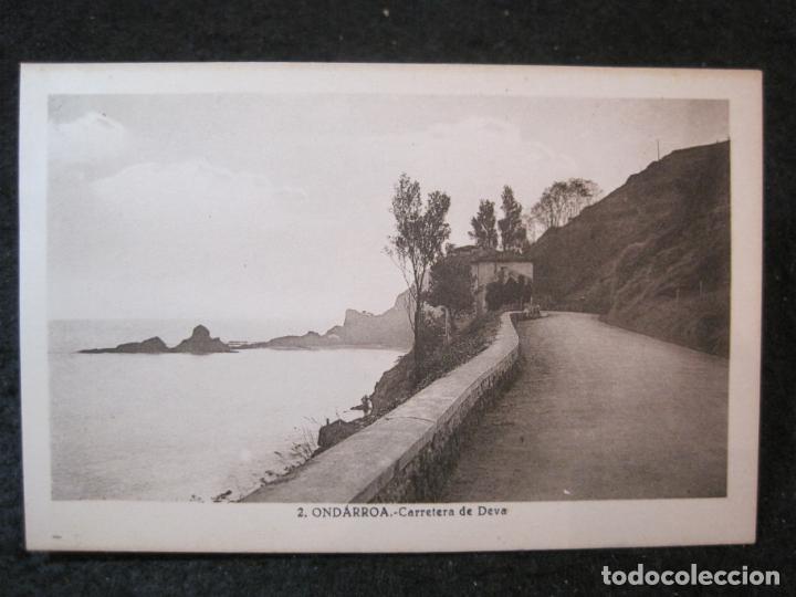 Postales: ONDARROA-CARRETERA DE DEVA-ROISIN-2-POSTAL ANTIGUA-(89.494)