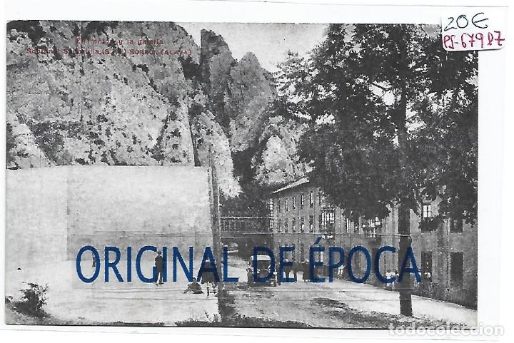 Cartes Postales: (PS-67917)POSTAL DE SOBRON-EL TRONTO Y LA GALERIA.SOBRON Y SOPORTILLA S.A.