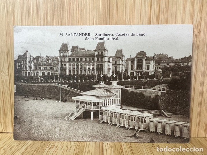 Cartes Postales: SANTANDER- Sardinero.Casetas de ba&ntilde;o de la Familia Real