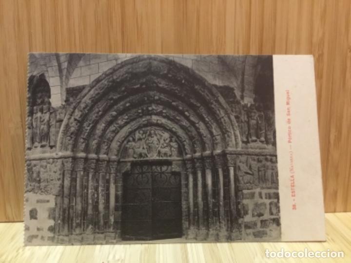 Postales: ESTELLA.(NAVARRA). P&Oacute;RTICO DE SAN MIGUEL.