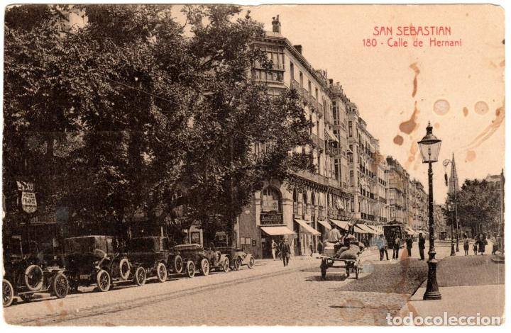 Postcards: PRECIOSA POSTAL - SAN SEBASTIAN - CALLE DE HERNANI - MAYOR HERMANOS