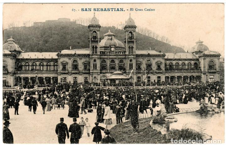 Postcards: PRECIOSA POSTAL - SAN SEBASTIAN - EL GRAN CASINO - EDICION G.G.GALARZA