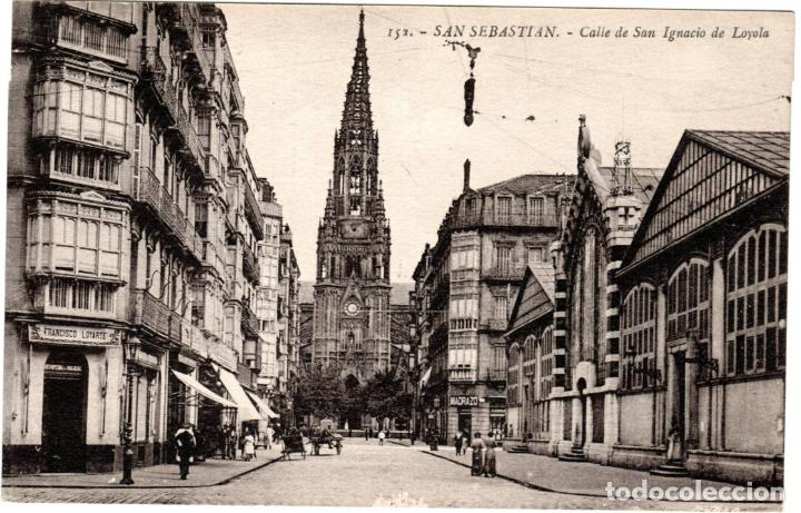 Postcards: BONITA POSTAL - SAN SEBASTIAN - CALLE DE SAN IGNACIO DE LOYOLA - EDICION G.G.GALARZA