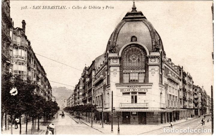 Postcards: BONITA POSTAL - SAN SEBASTIAN - CALLE DE URBIETA Y PRIM - EDICION G.G.GALARZA